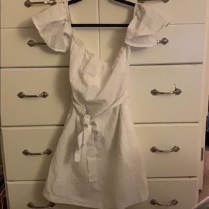 Mimi Chica white off the shoulder midi dress